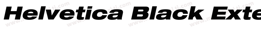 Helvetica Black Extended字体转换